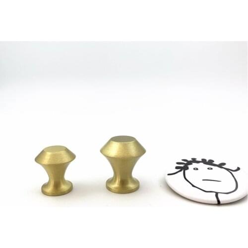 LCH Nordic Style Mushroom Solid Brass Cabinet Knob Drawer Pull Furniture Handles Mini Brass Knob Clothes Hook Cylindrical Knob