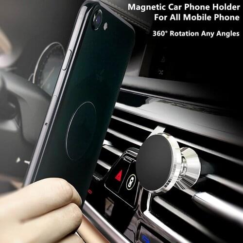 360 degree rotating magnetic bracket car phone bracket car ventilation hole installation universal mobile bracket auto parts