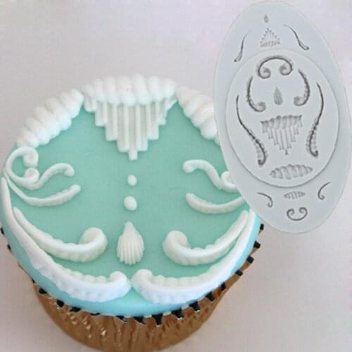 Mini Micro Border Set Molds Fondant Cake Decor Tools Silicone Molds Sugarcraft Chocolate Baking Tools for Cakes Gumpaste Form