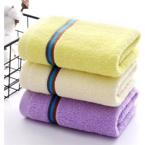 Fashion Stripes Cotton Hand Towel High Quality Adult Home Face Towel Strong Absorption Cotton Towel 33*70cm