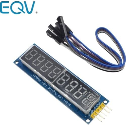 EQV 74HC595 CWG 8-Digit 8 Bits 8bit Digital Tube Display Control Module Red Three IO for Arduino 595 Driver