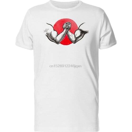 Arm Wrestling Grunge Sketch MenS Tee -Image By Free Style Tee Shirt