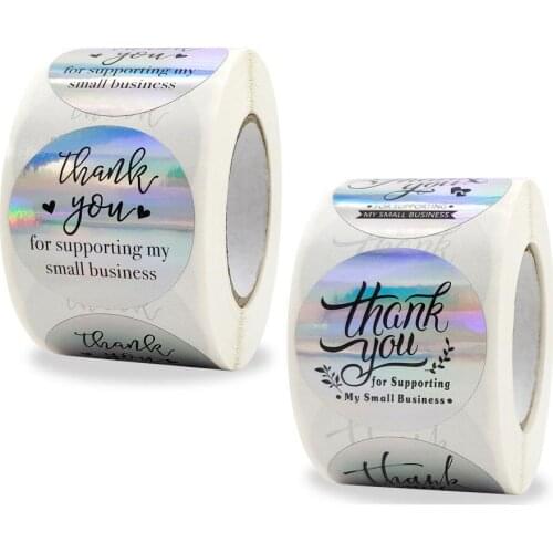 500pcs Laser Thank you Stickers for Small Business Adhesive Holo You've Got Taste Stickers for Pretty Gift Packaging,Mail Bags
