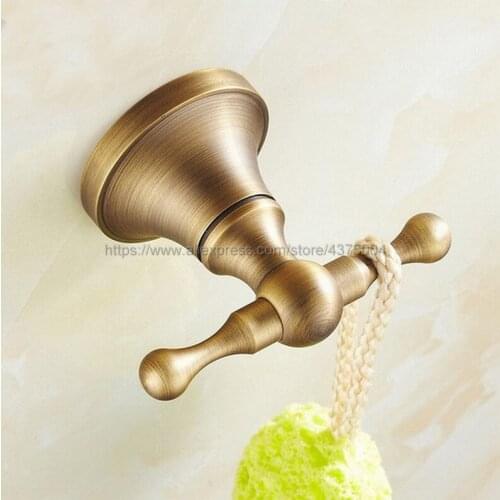 Wall Mounted cloth Hook Antique Brass Bathroom Accessories Robe hardwares Hooks Nba089