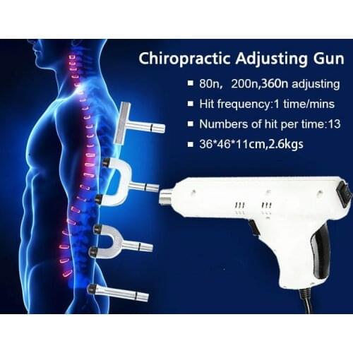 Newest Electric Correction Activator Gun Massager 4 Heads adjustable intensity Therapy Impulse Chiropractic Adjusting Instrument