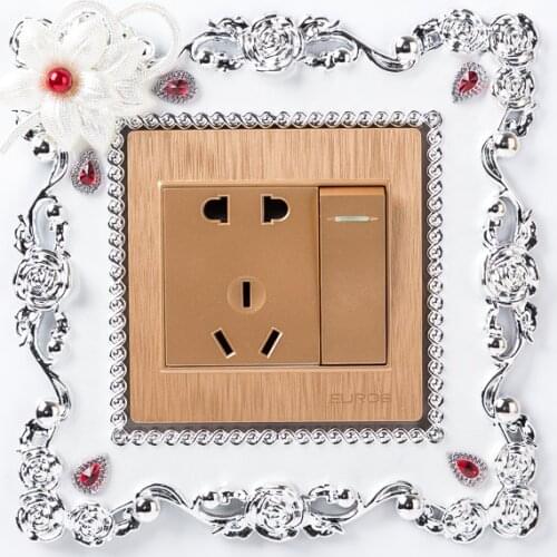 New resin switch stickers single light switch surround socket fingerboard panel cover hot selling home office decoration wall st