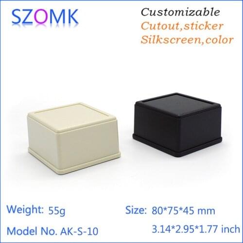 50pcs a lot plastic GPS tracker box enclosure outlet boxes plastic control enclosure electronic project 80*75*45mm