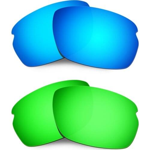 HKUCO Polarized Replacement Lenses For Carbon Shift Sunglasses Blue/Green 2 Pairs