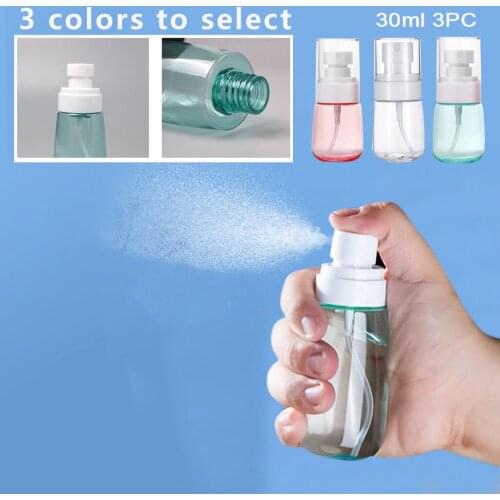3PC Empty Bottle Small Plastic Spray Bottle Portable Outdoor Travel Cleaning Cosmetics Container With Plastic Sprayer 30ML #84