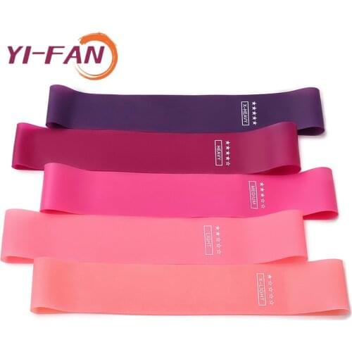 Five Resistance Bands Portable Fitness Workout Equipment Rubber Yoga Gym Elastic Gum Strength Pilates Crossfit Exercise Lose Fat