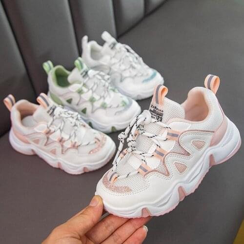 Size 26-37 Children Damping Casual Sneakers Boys Wear-resistant Sneakers Girls Lightweight Shoes Baby Shoes with Breathable