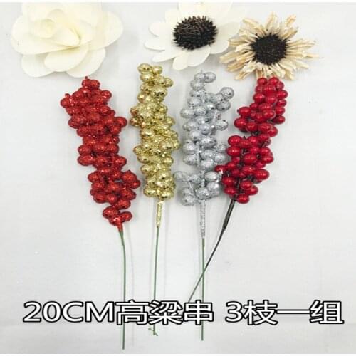 Christmas tree decoration sequins branches string stilts string scene window decoration 20CM stilt string 3 set