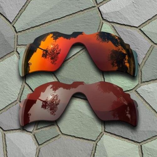 Red Orange&Bronze Brown Sunglasses Polarized Replacement Lenses for Oakley Radar Path Vented