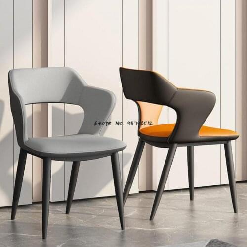 Nordic household light luxury backrest dining chair technology cloth chair manicure chair makeup chair desk chair hotel chair