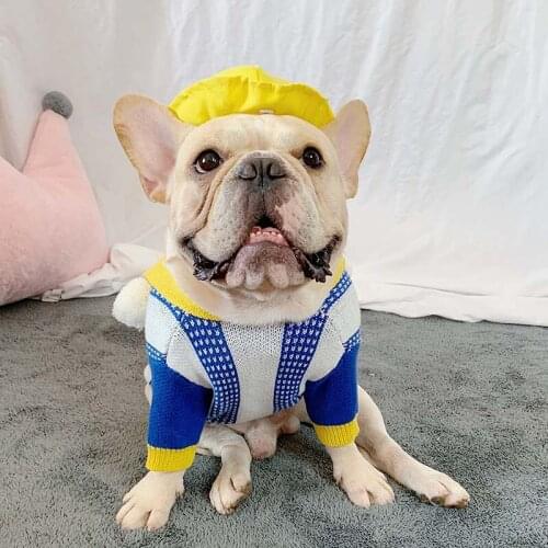 Warm Dog Clothes French Bulldog Pets Clothing Winter Dog Coat Sweater Funny Fat Dogs Clothes Medium Large Pet Clothes Ropa Perro