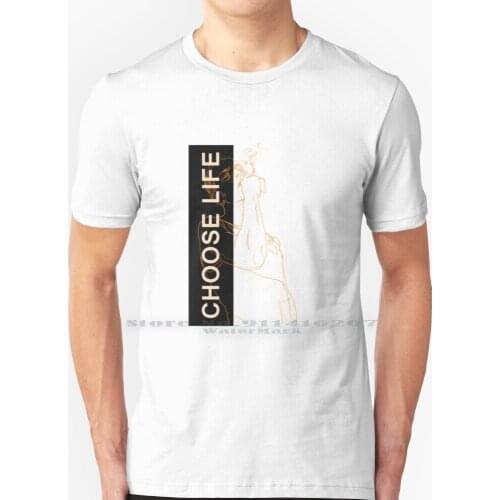 Trainspotting Renton Choose Life T Shirt 100% Pure Cotton Trainspotting Renton Mark Renton Choose Life Ewan Mcgregor Irvine