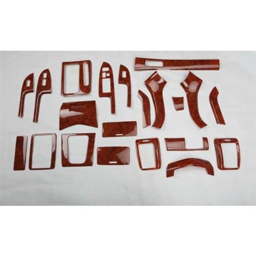 1lot Car stickers ABS Yellow peach wooden grain inside decoration cover for 2003-2007 HONDA Accord 7 MK7