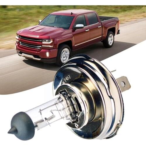 2 Pcs 55W/100W H4 P45T Halogen Bulbs Super White Quartz Car 300 Auto 12V HeadLight Bulb Lamp Service Glass H Life 2500 LM X R6L8