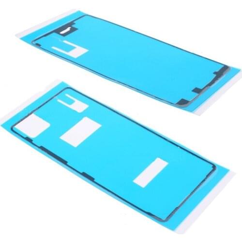 2 pcs/lot Front + Back Waterproof Adhesive Glue Tape For Sony Xperia X LCD Display Screen Rear Battery Cover Case