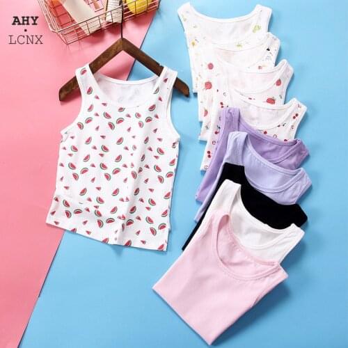 2020 New Summer Thin Baby Camisoles Girls Boys Vest Newborn Cotton Undershirts Soft Children Sleeveless Top Underwear Tanks