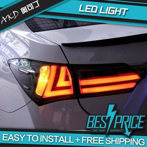 AKD Car Styling for Toyota Corolla Tail Lights 2014-2017 New Altis LED Tail Lamp LED DRL Signal Brake Reverse auto Accessories