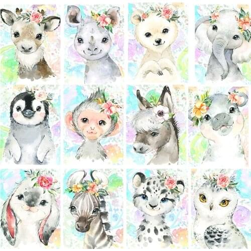5D DIY Diamond Painting Animals Set Full Diamond Special Shape Drill Rhinestones Art Cross Stitch Mosaic Diamond Home Decoration