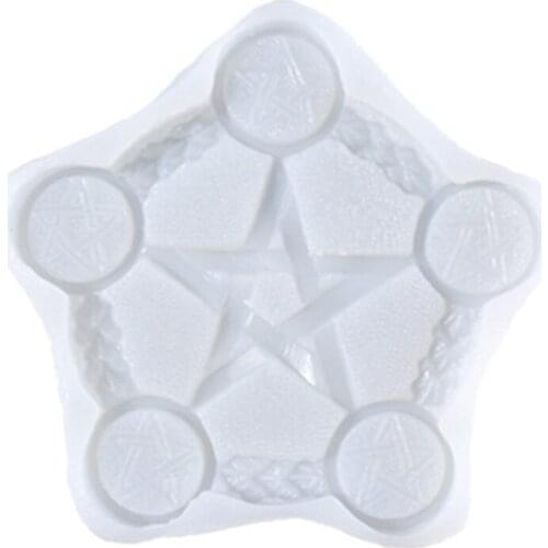 Altar Candlestick Epoxy Resin Mold Candle Holder Silicone Mould DIY Crafts Plaster Casting Tool