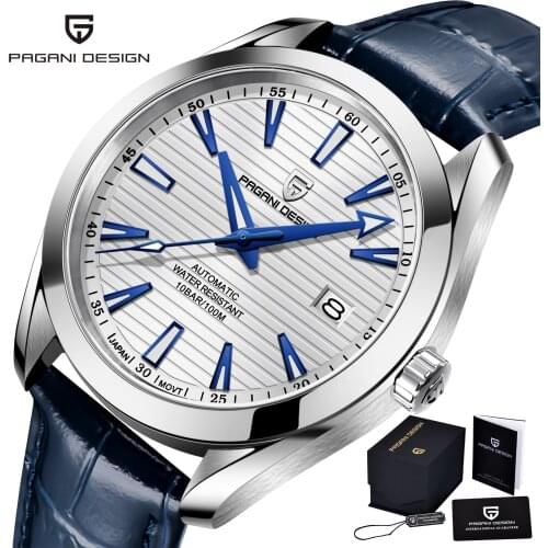 PAGANI Design 40MM Watch Mens Top Luxury Brand Automatic Mens Mechanical Watches Fashion Leather Strap Waterproof Wristwatches
