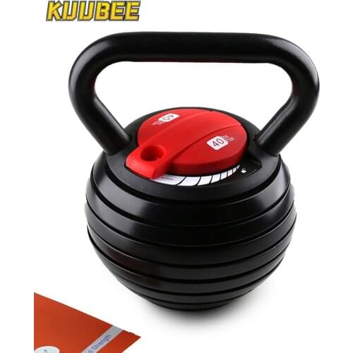 Mens and Womens 40LB Fitness Competitive Gym Commercial Cast Iron Kettlebell Painted Kettlebell