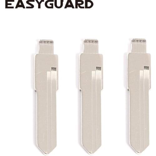 EASYGUARD replacement spare uncut Blank Key blade for releasing steering wheel lock #01 chromed copper 3pcs/pack