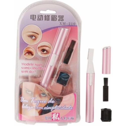 Hot Sale 1PC Women Lady Electric Eyebrow Trimmer Face Body Leg Armpit Bikini Shaver Hair Remove Razor Washable Portable Epilator