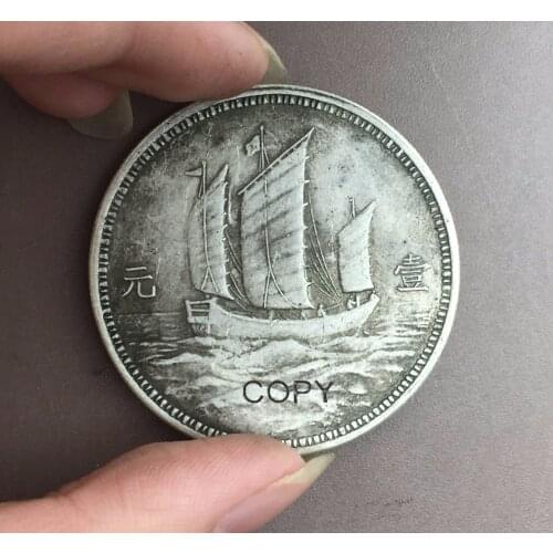 China 1929 Sun Yat Sen Italian Design Dollar 90% Silver copy coin