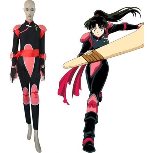 Anime InuYasha Cosplay Costume Sango Cosplay Costume Combats Uniform Halloween Carnival Party Women Cosplay Costumes