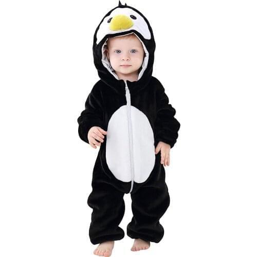 Infant Baby Boy Toddler Penguin Costume Onesie Jumpsuit Halloween Party Animal Costumes Christmas Purim Holiday Outfit