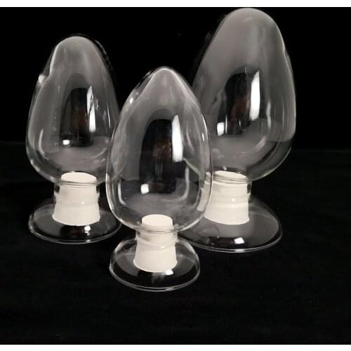 1pcs 125ml 250ml 500ml Lab Conical sample glass bottle exhibit showing Conical flask with rubber stopper