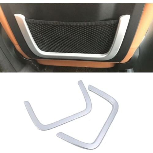Car Styling Matte Seat Back Net Frame Decoration Cover Sticker Trim Carbon Fiber ABS Interior Accessories For BMW X3 G01 2018