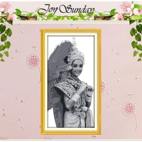 Sweet Smile Patterns Counted Cross Stitch DIY 11CT 14CT Cross Stitch Set Chinese Cross-stitch Kits Embroidery Needlework