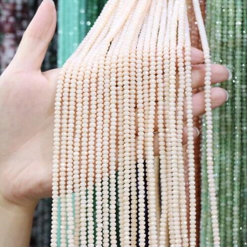Natural Stone Bead Section Loose Flat Beads 2x4 MM For Jewelry Making DIY Necklace Bracelet Earrings Accessory