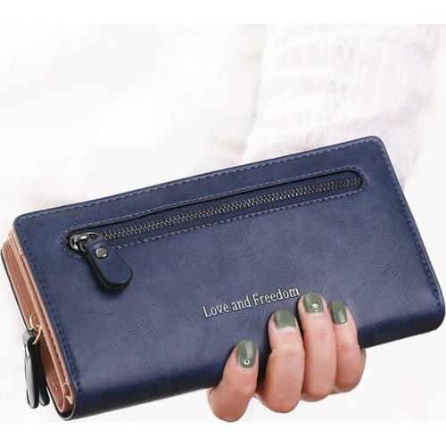 Luxary Women Wallets Card Holder Fashion Lady Purses Handbags Money Coin Purse Woman Clutch Long Zipper Wallet Burse Bags Pocket