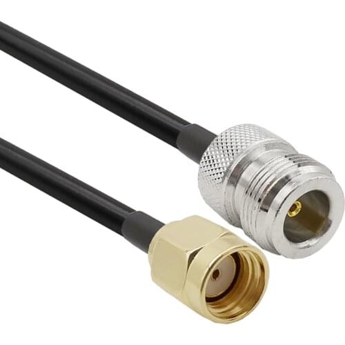 RP SMA Male to N Type Female LMR195 Cable Low Loss SMA-N Cable for Wireless Mini PCI Express PCIE Network Card USB WiFi Adapter