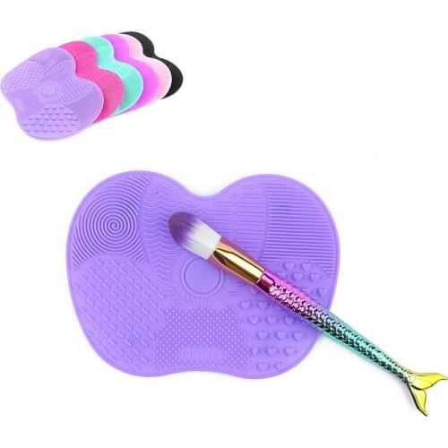 Silicone Brush Cleaner Mat Cleaning Makeup Brush Mat Washing Sucker Scrubber Board Make Up Brushes Tool Pad Pincel Maquiagem