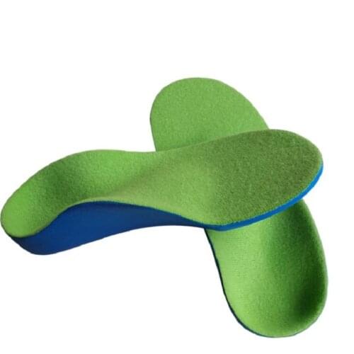 100pairs/lot Kids Children Orthopedic Insoles Shoes Flat Foot Arch Support Orthotic Pads Correction Health Feet Care 14cm-25cm