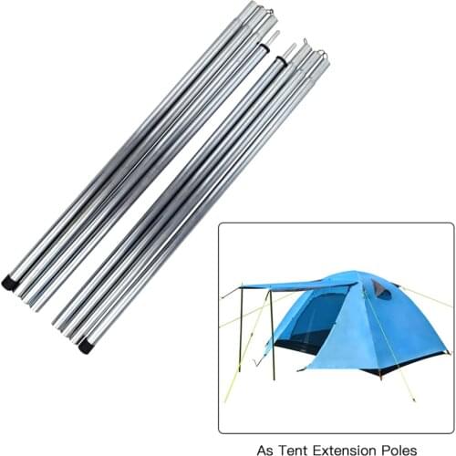 Tent Rods Outdoor Camping Tent Equipment Canopy Tarp Poles Canopy Support Rods Iron Canopy Awning Frame Camping Tent Accessories