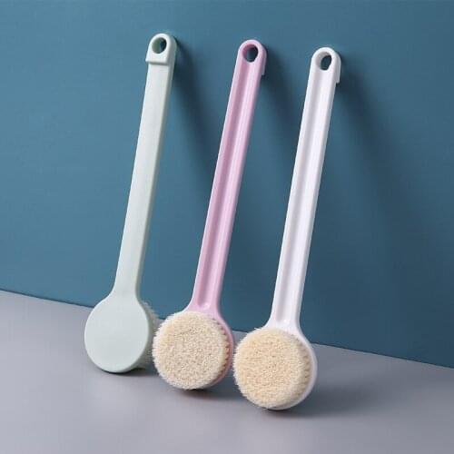 High Quality Long Handle Soft Hair Bath Brush Shower Body Scrub Wash Rub Back Brush Exfoliator Cleaning Brush Bathroom Access