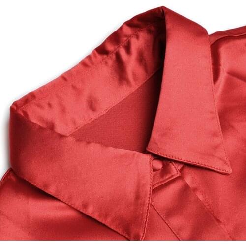 2020 New Fashion Elegant Ladies Women Sleeve High Waist Pure Silk Satin Slim Formal Evening Luxury Red Long Maxi Dresses