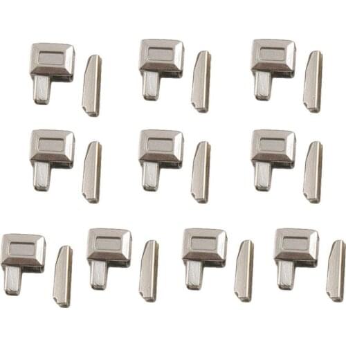 10 Sets Metal Repair Zipper Stopper Open End Zipper Stopper DIY Sewing Zipper Accessories for Clothes