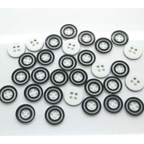 100Pcs Mixed Round Resin Sewing Buttons For Cloth Flatback Cabochon Scrapbooking Crafts Knopf Bouton Decor Diy Accessories