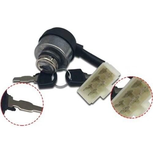 188F 190F engine parts GX390 locks electric door locks start switch key 6 wires