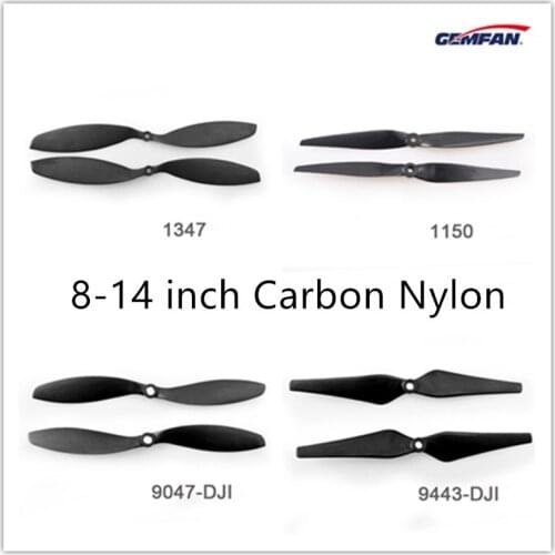 4Pair/8PCS 8inch 10inch 11inch 12inch 8045 1038 1245 Carbon Nylon CW CCW Propeller Multirotor FPV Racking Strengthen Prop Gemfan