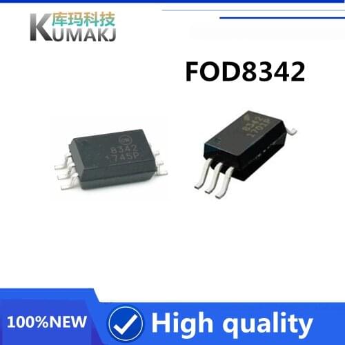 5PCS 100%Original New FOD8342 F8342 SOP-6 patch optocoupler screen printing